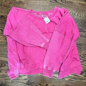 NWT free people oversized sweatshirt